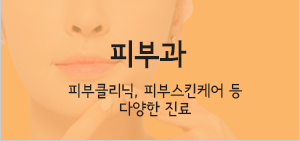 피부과 피부클리닉, 피부스킨케어 등 다양한 진료